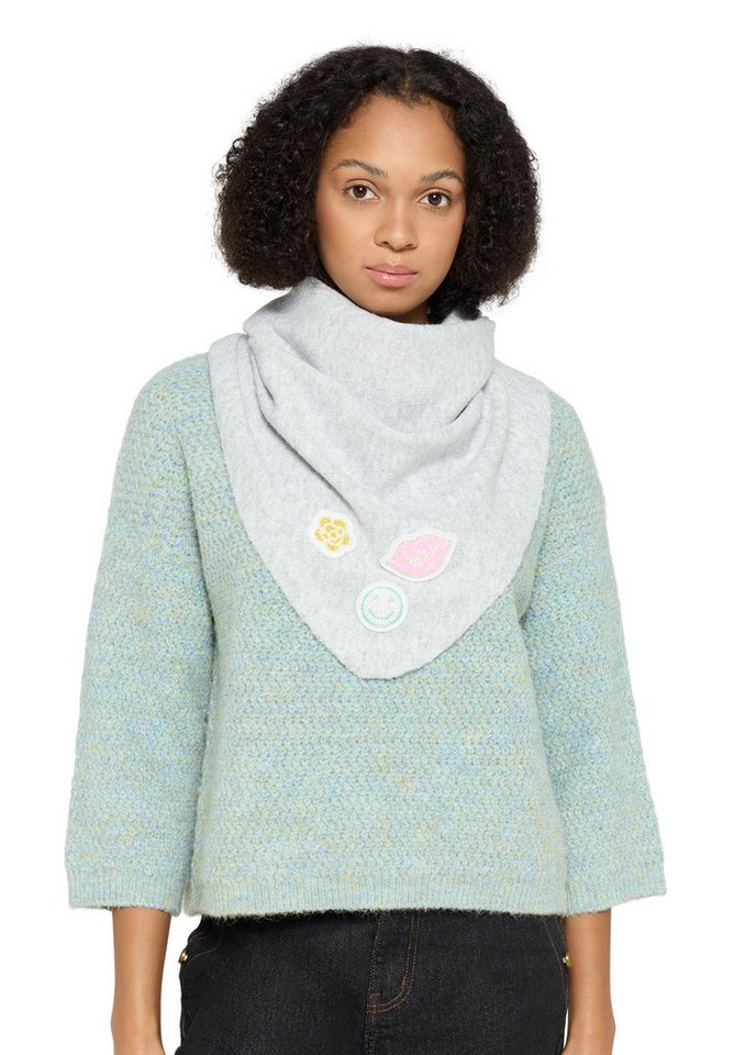Cartoon Schal Damen mit Applikation von Cartoon