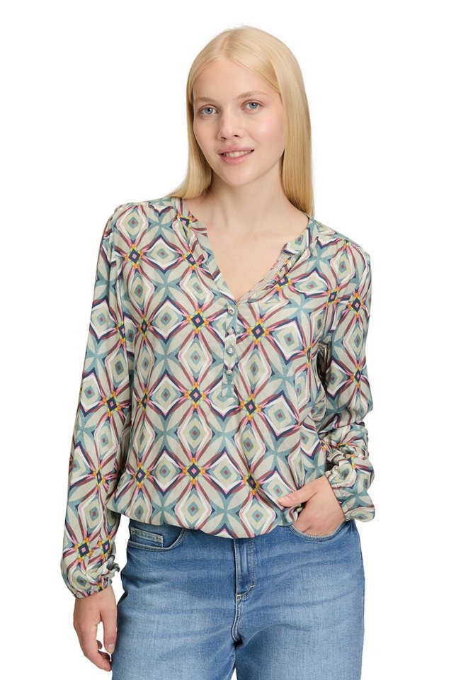 Cartoon Schlupfbluse Damen Casual-Bluse mit Muster von Cartoon