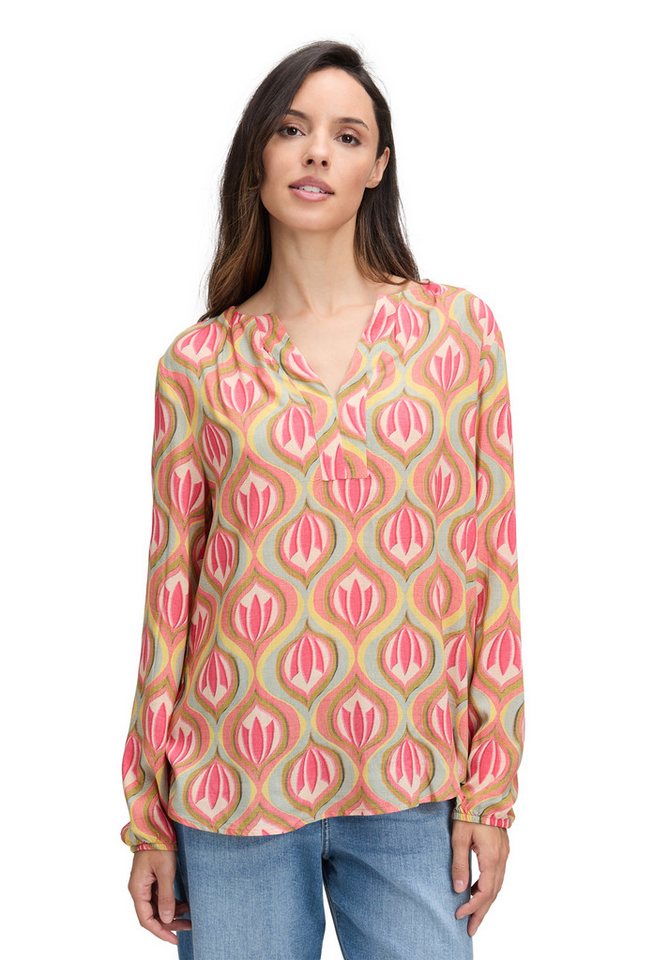 Cartoon Schlupfbluse Damen Casual-Bluse mit Muster von Cartoon