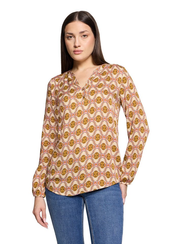 Cartoon Schlupfbluse Damen Casual-Bluse mit Knöpfen von Cartoon