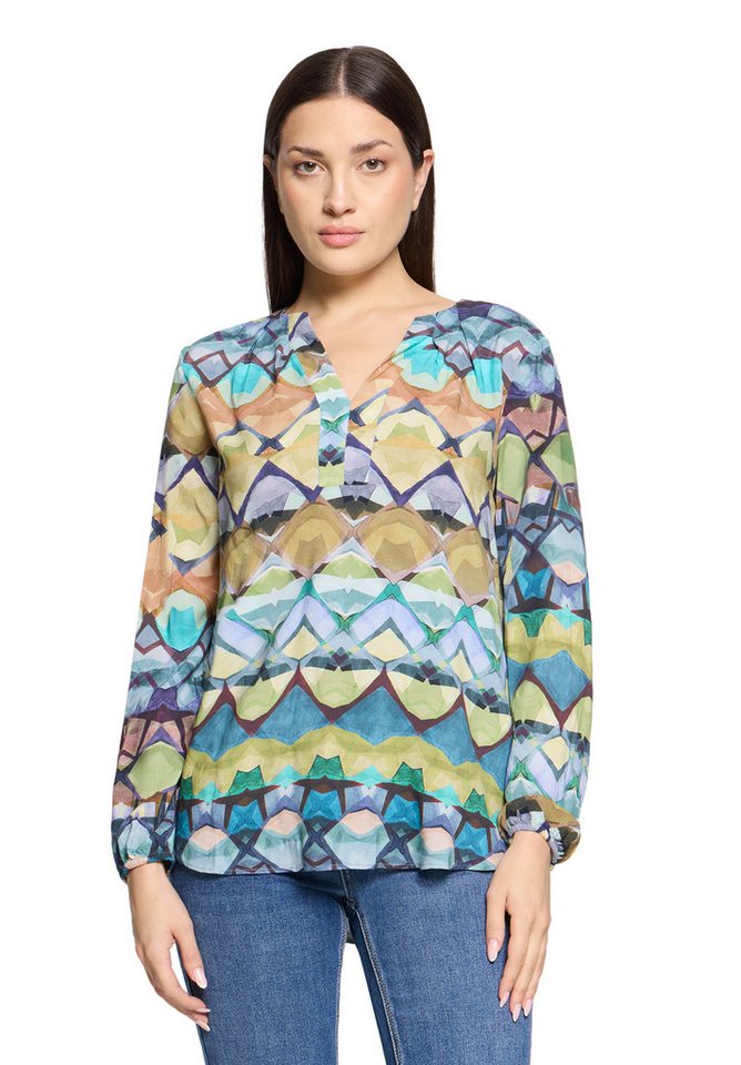 Cartoon Schlupfbluse Damen Casual-Bluse mit Muster von Cartoon