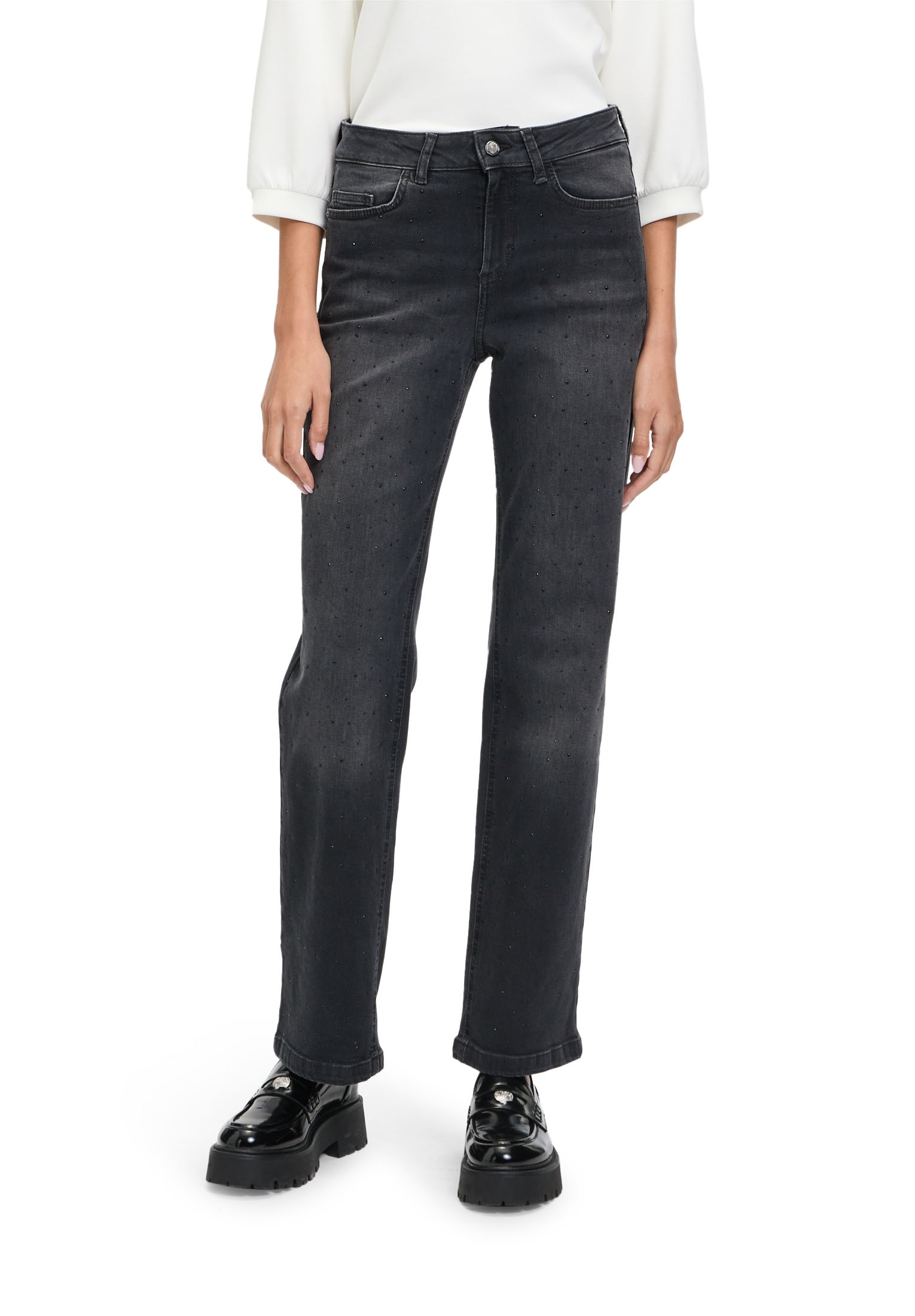 Cartoon Stretch-Jeans "Cartoon Damen Stretch-Jeans mit Strass" von Cartoon