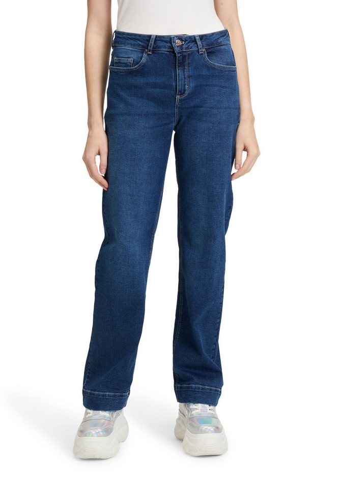 Cartoon Stretch-Jeans Damen Stretch-Jeans mit Eingrifftaschen von Cartoon