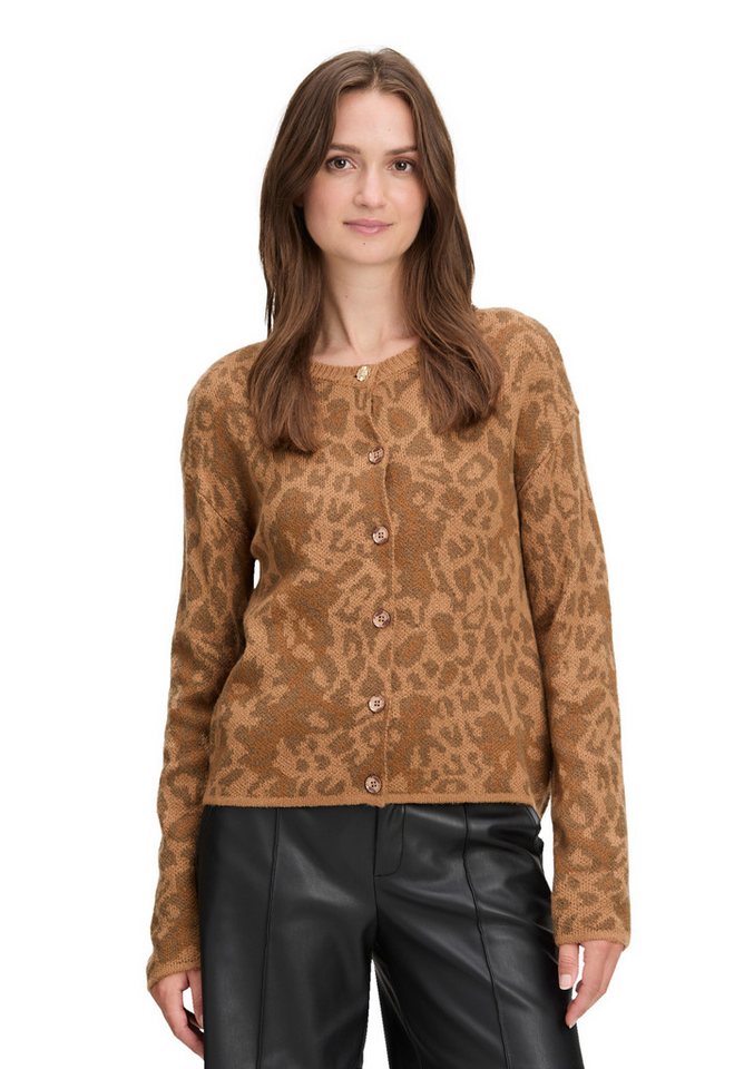 Cartoon Strickjacke Damen Strick-Cardigan mit Rundhalsausschnitt (1-tlg) von Cartoon