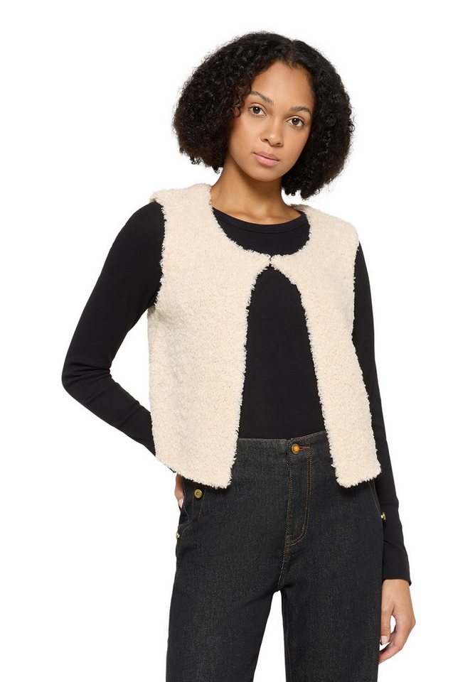 Cartoon Strickjacke Damen mit Rundhalsausschnitt (1-tlg) von Cartoon