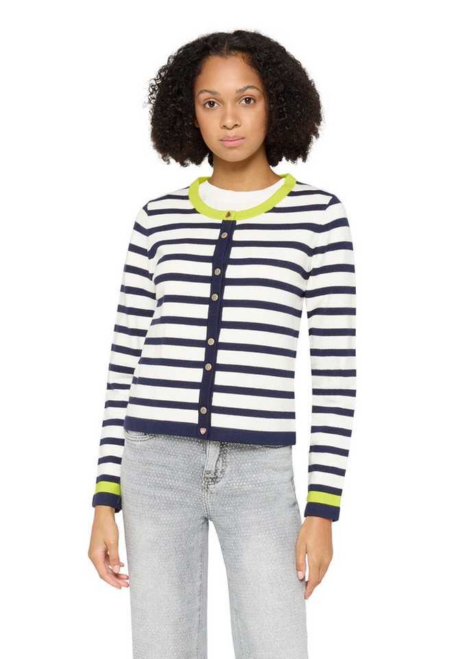 Cartoon Strickjacke Damen mit Rundhalsausschnitt (1-tlg) von Cartoon