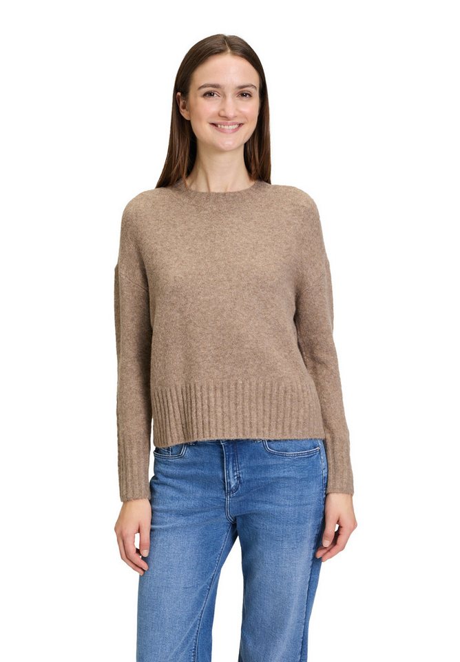 Cartoon Strickpullover Damen Strickpullover mit Rundhalsausschnitt (1-tlg) Struktur von Cartoon