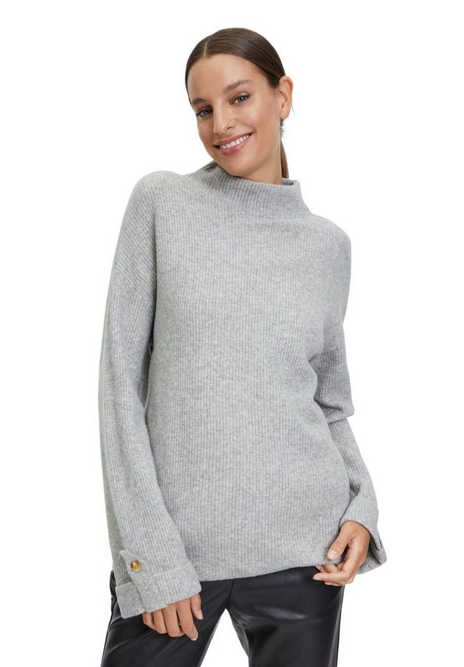 Cartoon Strickpullover mit Stehkragen (1-tlg) Struktur von Cartoon