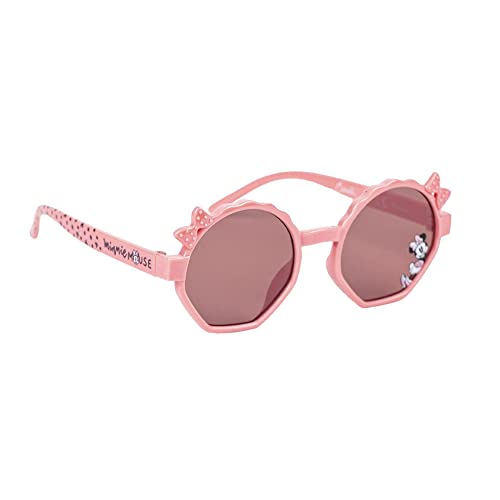 CARTOON Kinder Sonnenbrille Minnie Disney UV Schutz Brille Sechseck, Rosa von CARTOON
