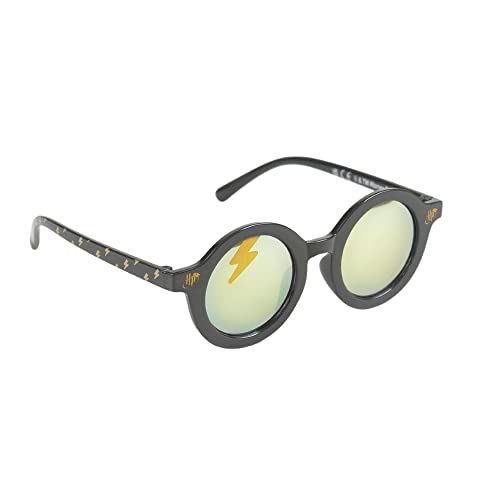 cartoon Sonnenbrille für Kinder, Harry Potter, Hogwarts, UV-Schutz, runde Brille, verspiegelte Gläser, grau von Cartoon