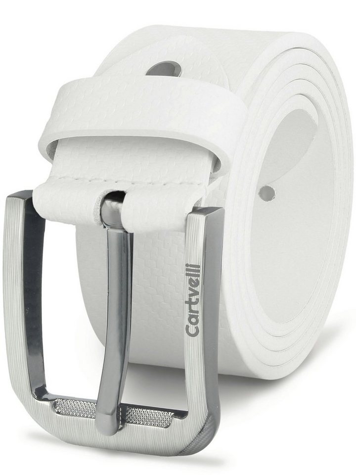 Cartvelli Ledergürtel Ledergürtel Herren Carbon Made in Germany mit Geschenkbox (3 Farben) klassisch edles Design mit wunderbarer Schließe von Cartvelli