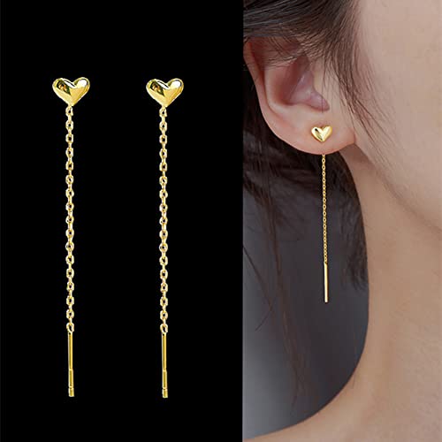 Carufin Love Ear Line Ohrringe für Frauen und Mädchen (Gold) von Carufin