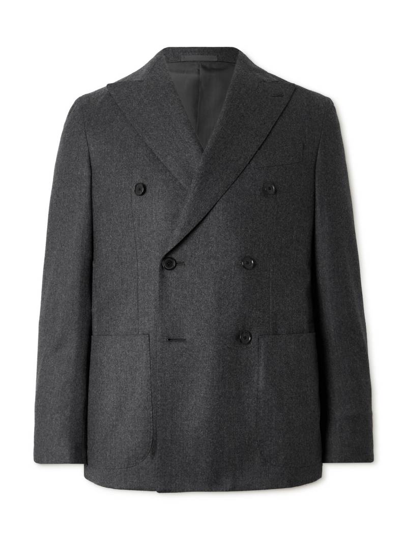 Caruso - Double-Breasted Wool Blazer - Men - Gray - IT 52 von Caruso
