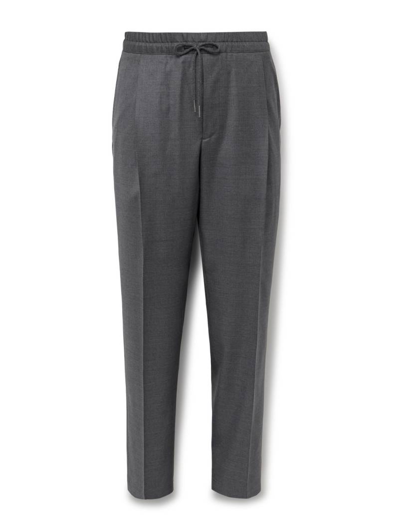 Caruso - Slim-Fit Pleated Wool Drawstring Trousers - Men - Gray - IT 54 von Caruso