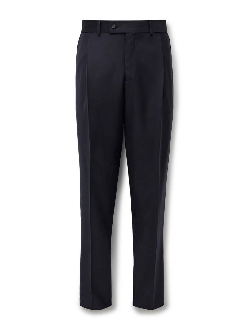 Caruso - Slim-Fit Pleated Wool Trousers - Men - Blue - IT 52 von Caruso