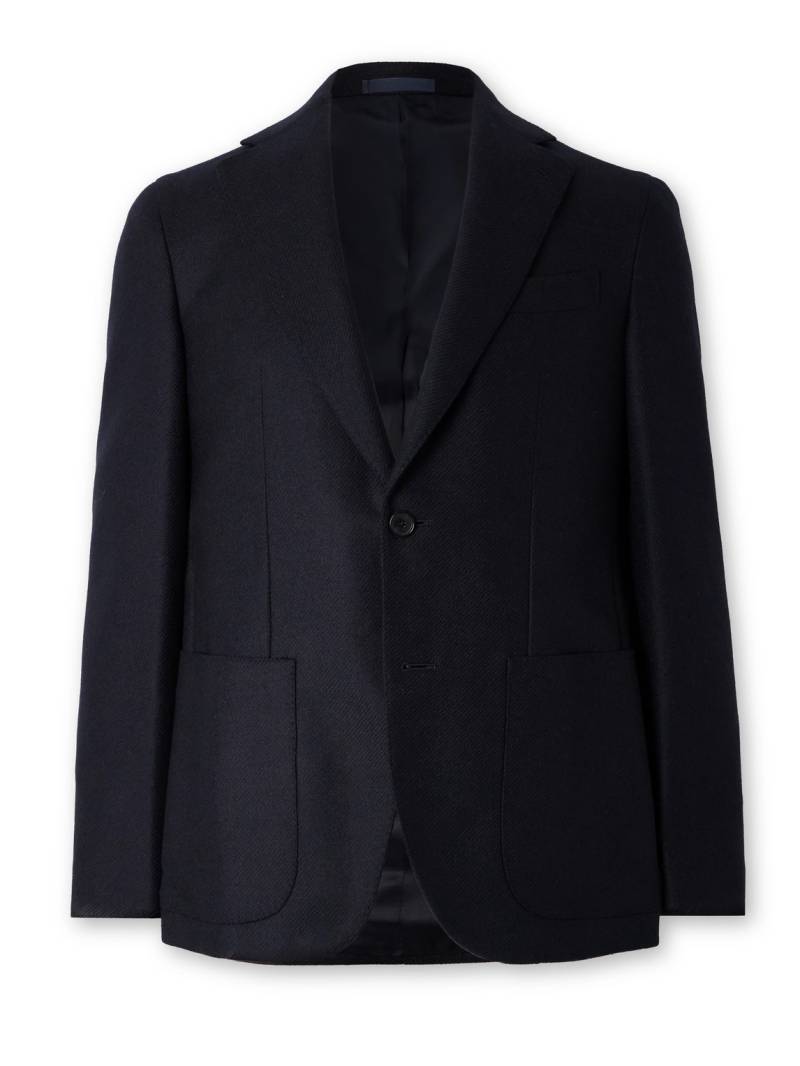 Caruso - Wool and Cashmere-Blend Flannel Blazer - Men - Blue - IT 54 von Caruso