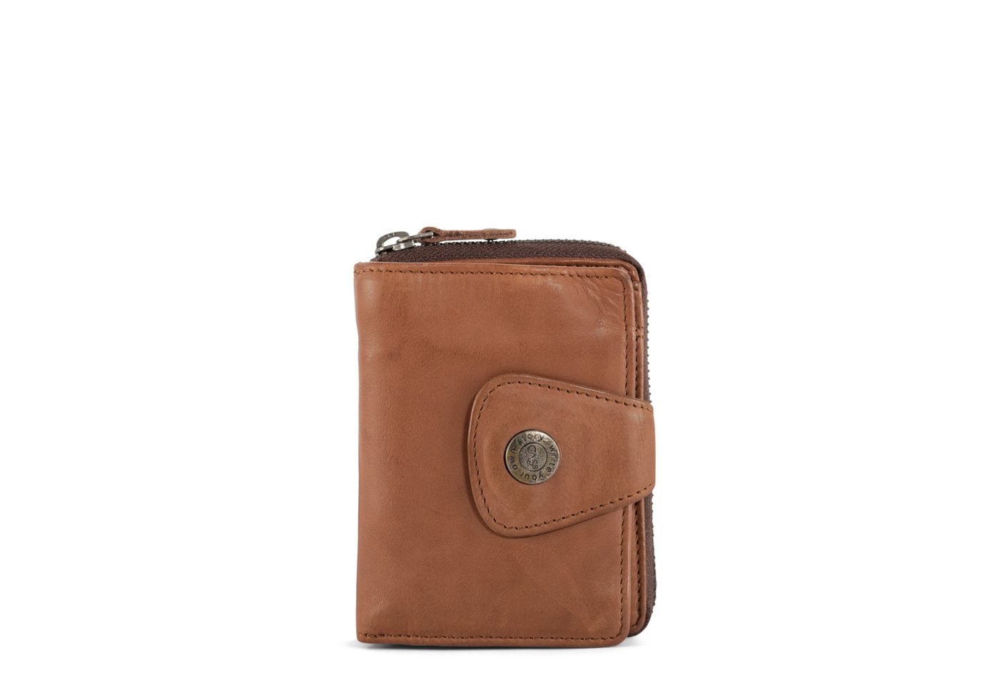 Cas8 Geldbörse Damen - Leder Portemonnaie, RFID Schutz, Portmonee für den Alltag von Cas8