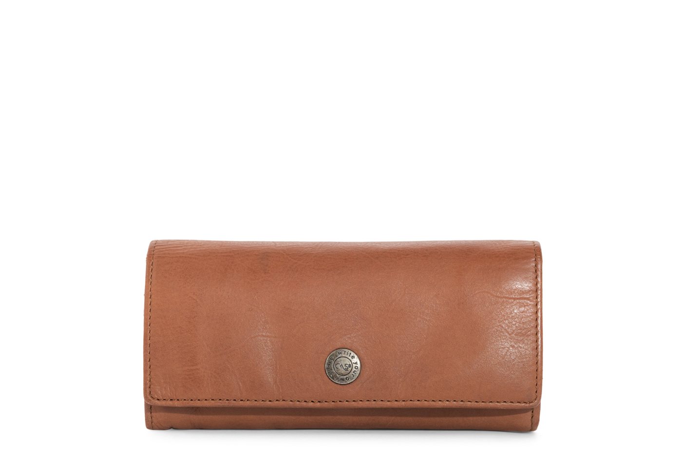 Cas8 Geldbörse Damen - Leder Portemonnaie, RFID Schutz, Portmonee für den Alltag von Cas8