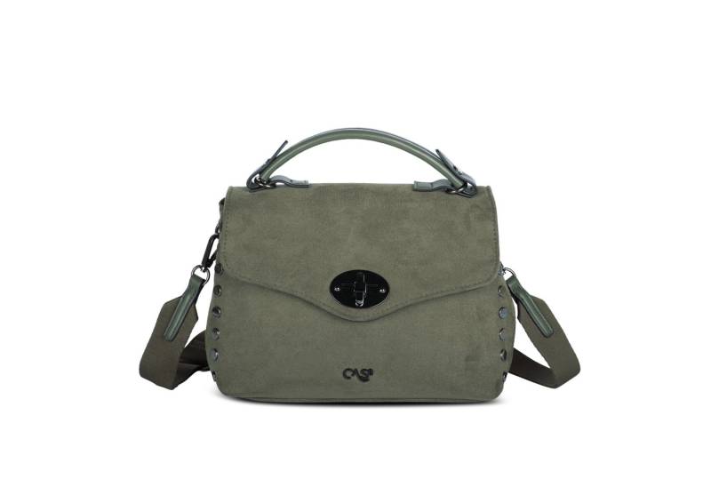 Cas8 Handtasche Rike 35200 von Cas8 aus weichem, veganem Suede und 2 Hauptfächern von Cas8