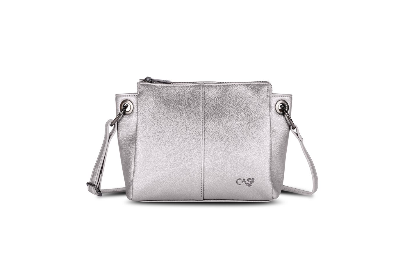 Cas8 Umhängetasche Ella 34505 in Metallic Optik als glänzendes Highlight für jeden Look von Cas8