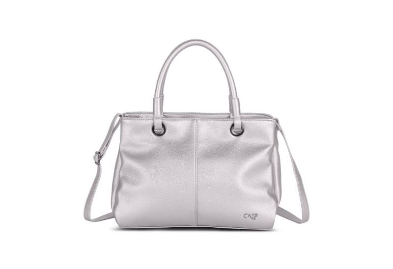 Cas8 Umhängetasche Ella 34507 in Metallic-Optik und cleverer Inneneinteilung von Cas8