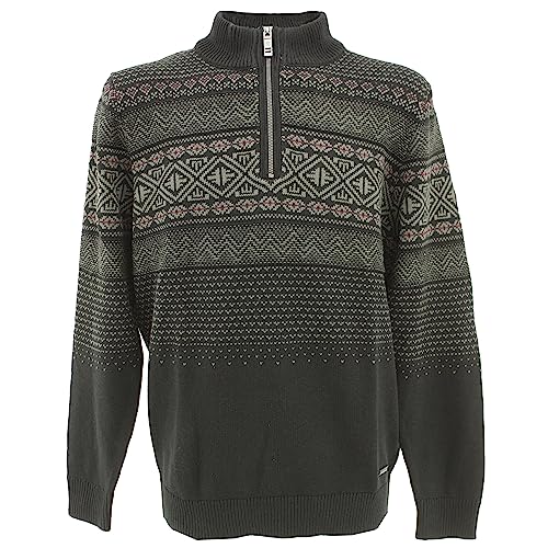 Casa Moda, Herren Troyer Pullover Pulli Mittelstrick Schwarz Grau XL von CASAMODA