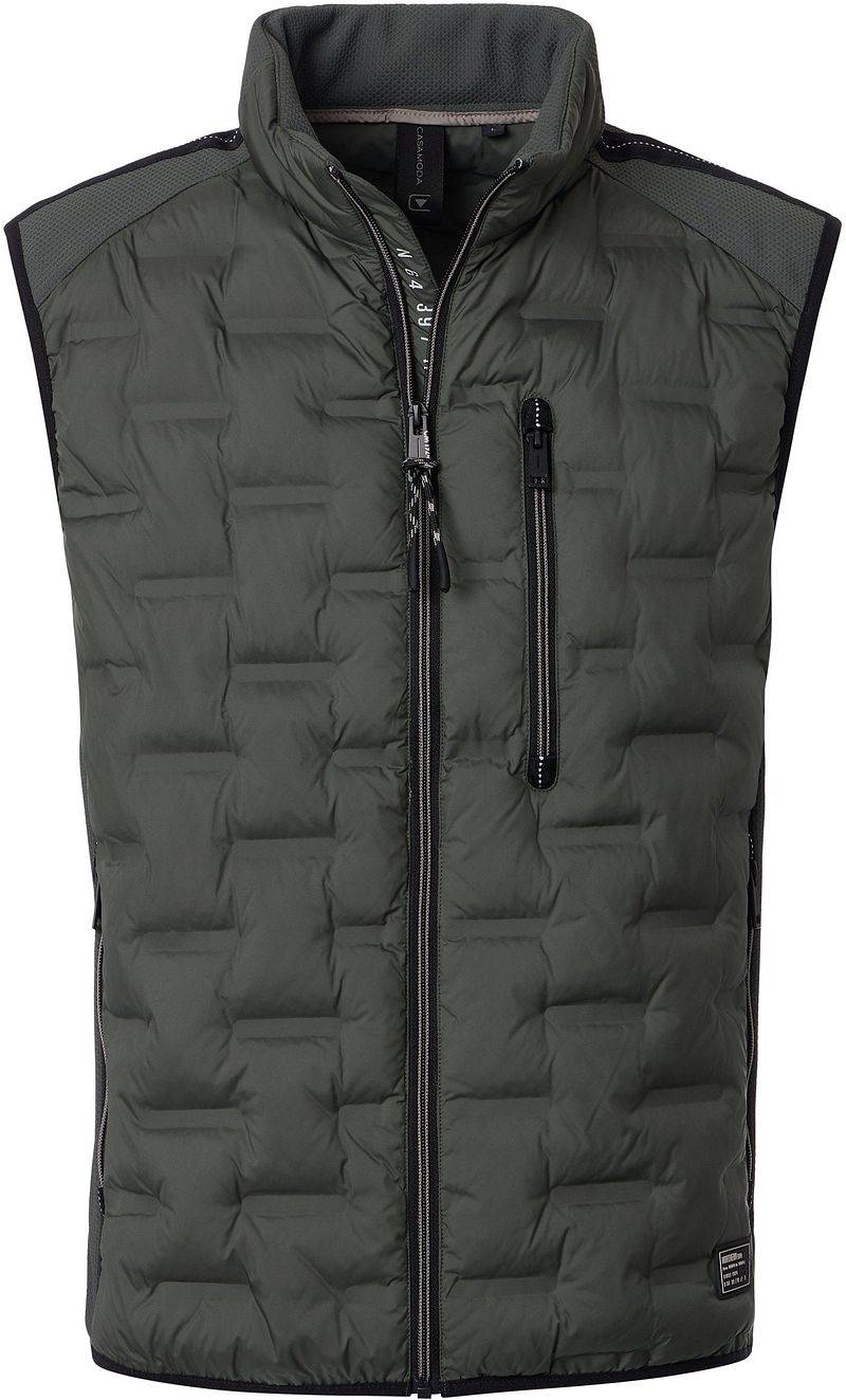 Casa Moda Bodywarmer Squaredpuff Olive - Größe 4XL von Casa Moda