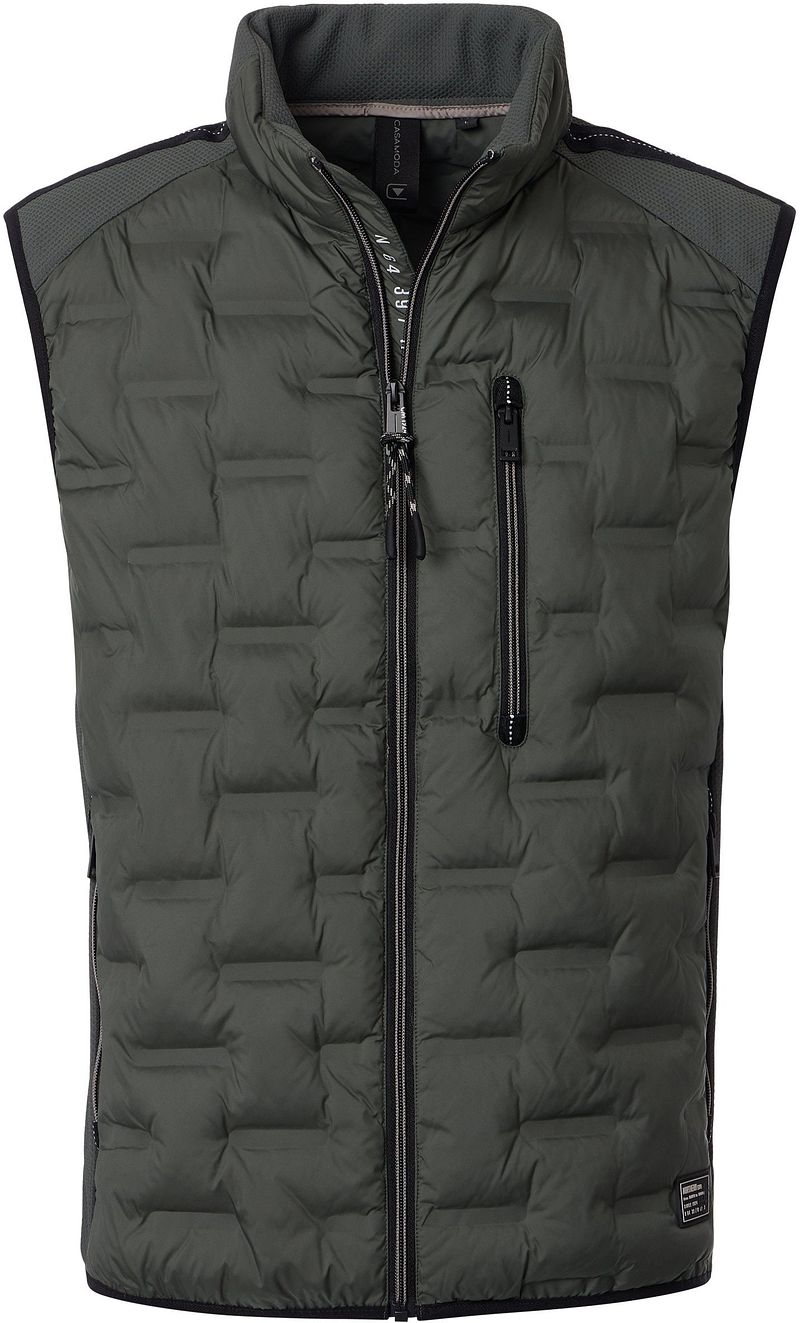 Casa Moda Bodywarmer Squaredpuff Olive - Größe M von Casa Moda