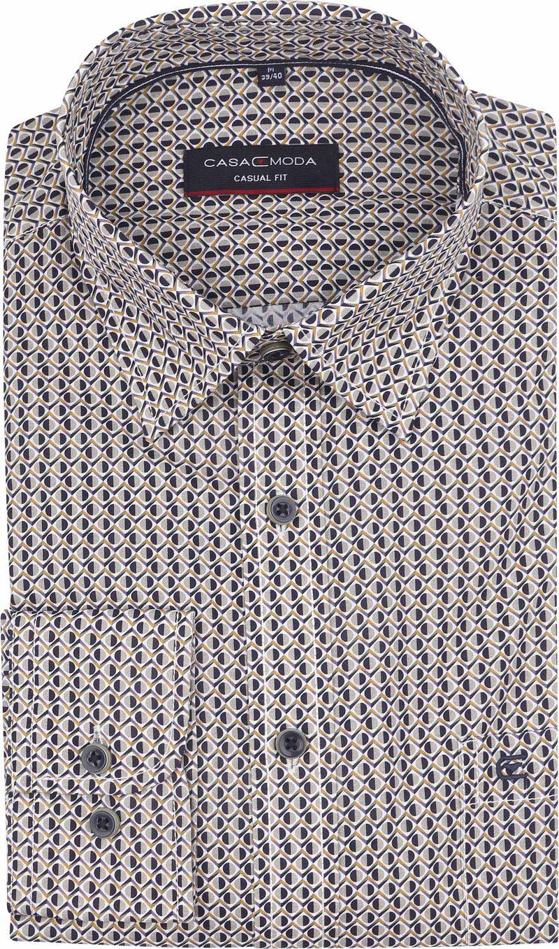 Casa Moda Freizeithemd Druck Grün - Größe XL von Casa Moda