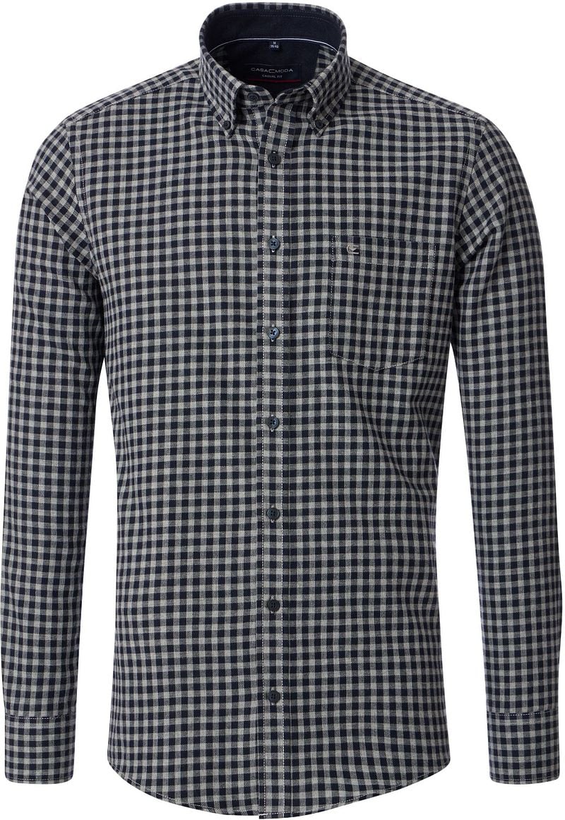 Casa Moda Freizeithemd Kariert Navy - Größe 3XL von Casa Moda