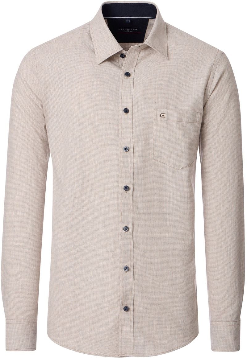 Casa Moda Freizeithemd Structure Beige - Größe XXL Casa Moda Freizeithemd Structure Beige - Größe XXL von Casa Moda