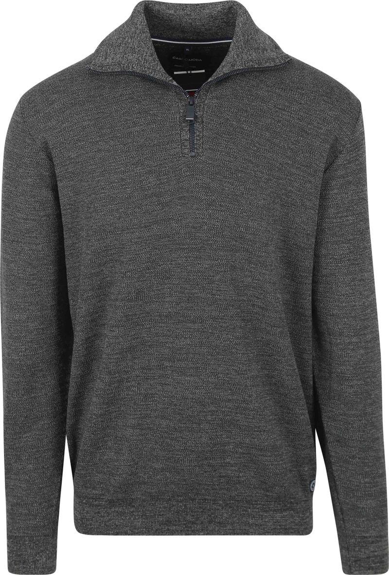 Casa Moda Half Zip Pullover Dunkelgrün - Größe L von Casa Moda