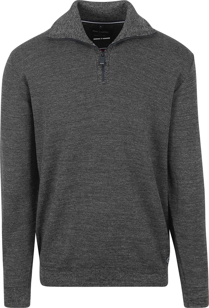 Casa Moda Half Zip Pullover Dunkelgrün - Größe XL von Casa Moda