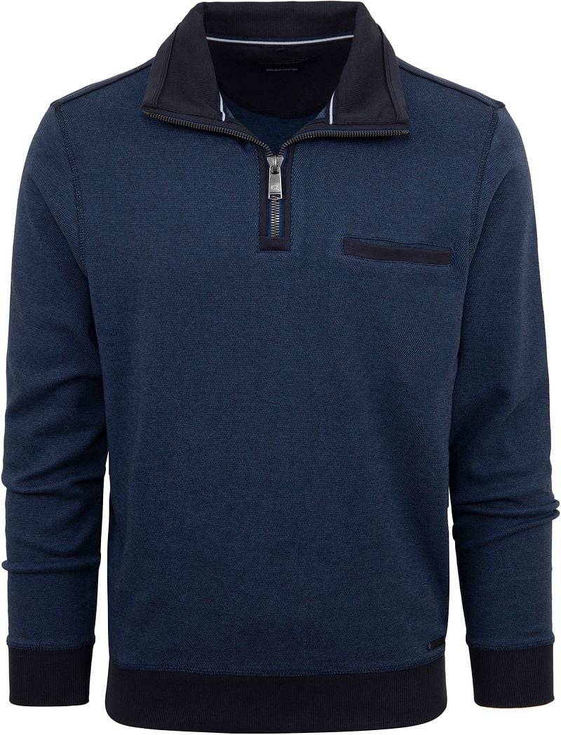 Casa Moda Halfzip Pullover Blau - Größe XXL von Casa Moda