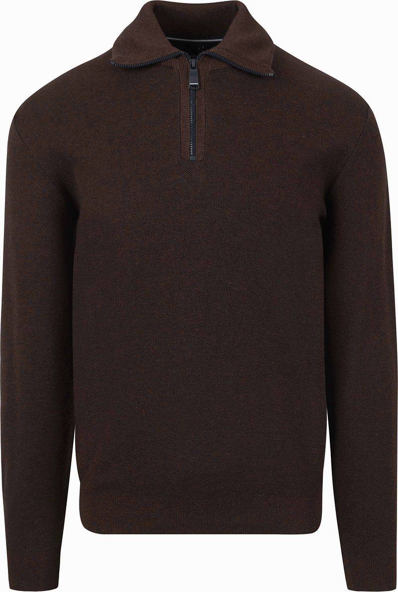 Casa Moda Halfzip Pullover Braun - Größe XL von Casa Moda