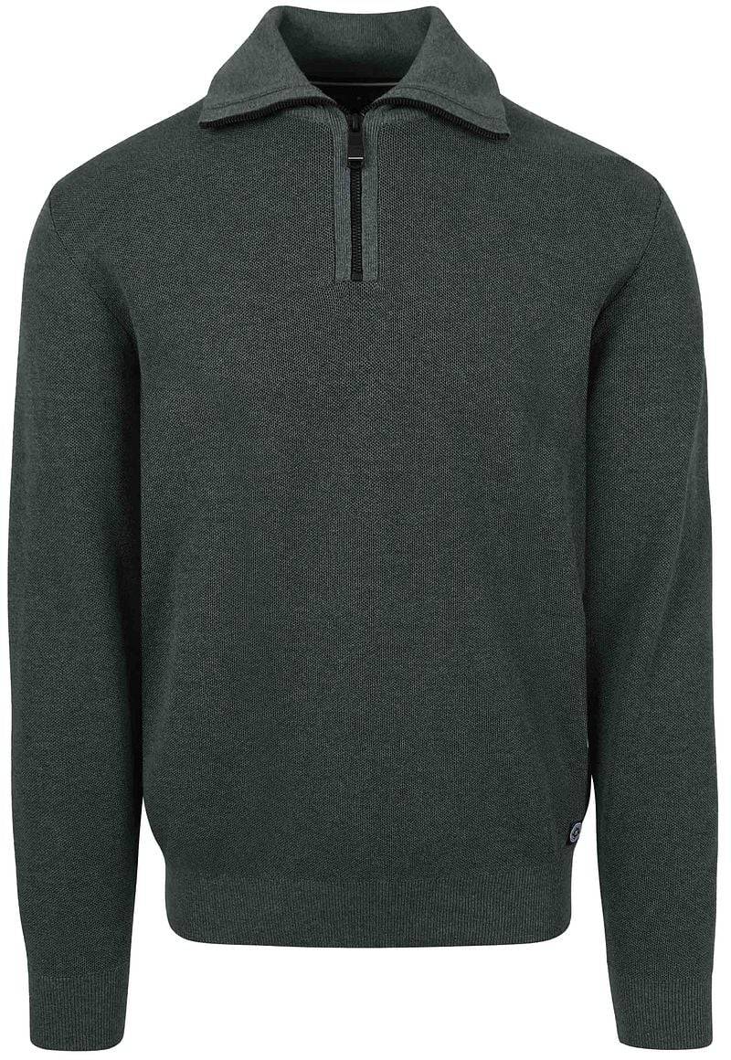Casa Moda Halfzip Pullover Dunkelgrün - Größe XL von Casa Moda
