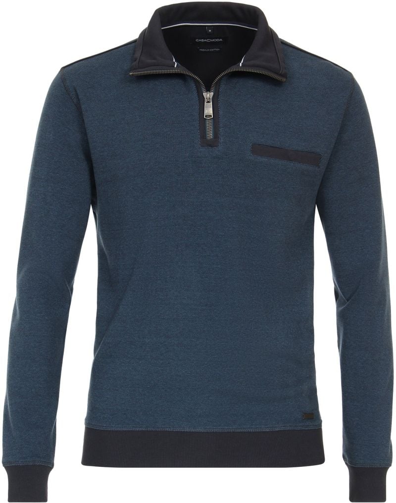 Casa Moda Halfzip Pullover Mid Blau - Größe 3XL von Casa Moda