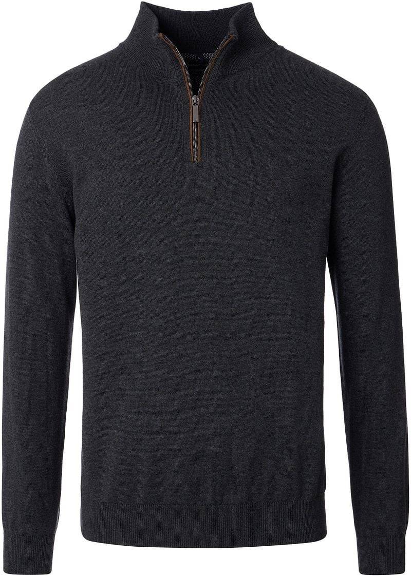 Casa Moda Halfzip Pullover Solid Anthrazit - Größe 4XL von Casa Moda