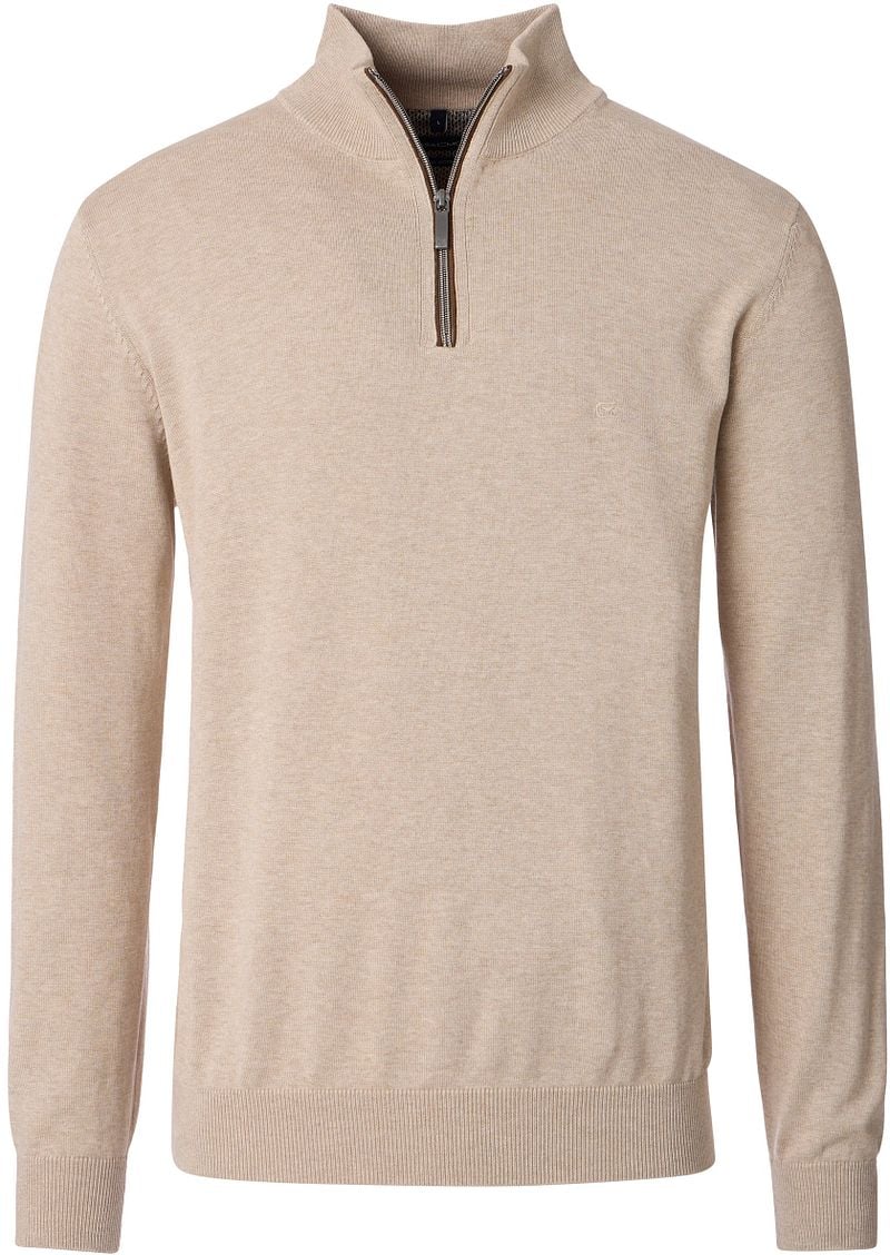Casa Moda Halfzip Pullover Solid Beige - Größe XXL von Casa Moda