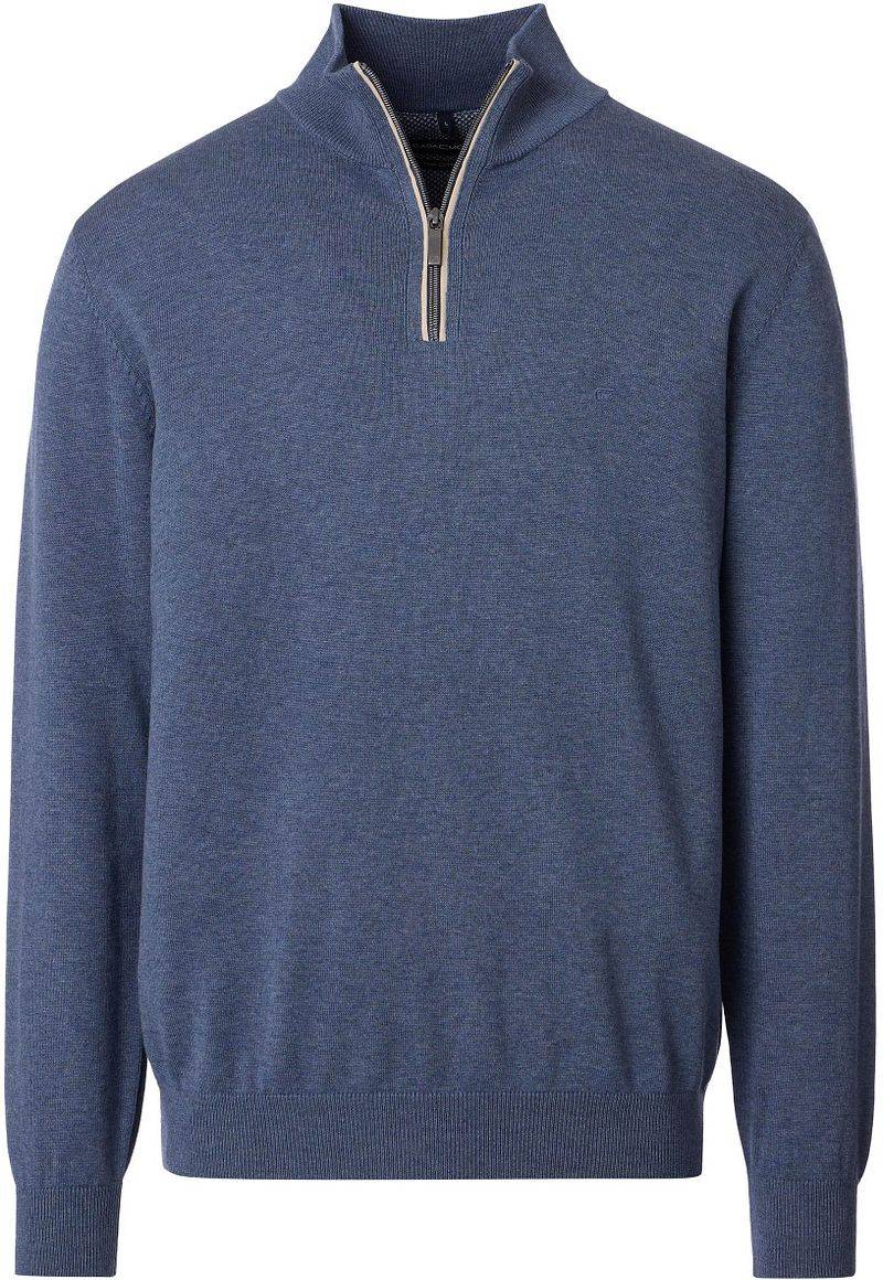 Casa Moda Halfzip Pullover Solid Blau - Größe 3XL von Casa Moda