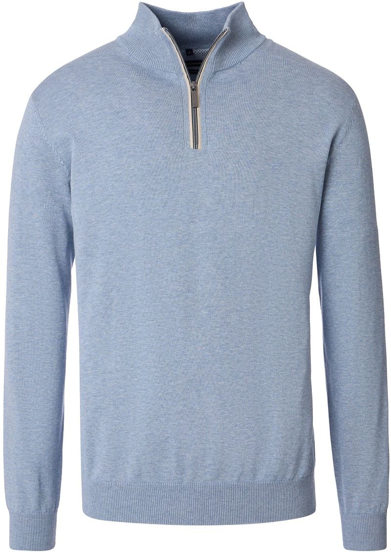 Casa Moda Halfzip Pullover Solid Hellblau - Größe XXL von Casa Moda