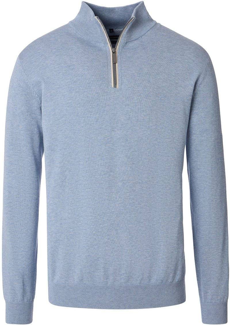 Casa Moda Halfzip Pullover Solid Hellblau - Größe XXL von Casa Moda