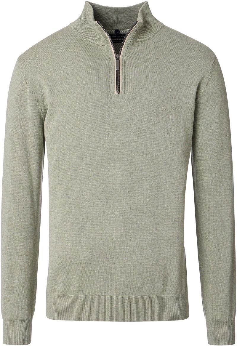 Casa Moda Halfzip Pullover Solid Hellgrün - Größe 3XL von Casa Moda