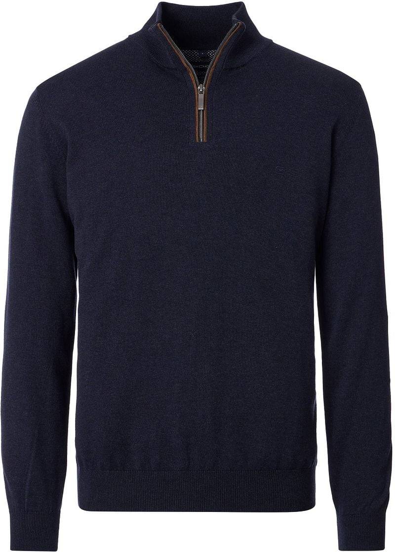 Casa Moda Halfzip Pullover Solid Navy - Größe 5XL von Casa Moda