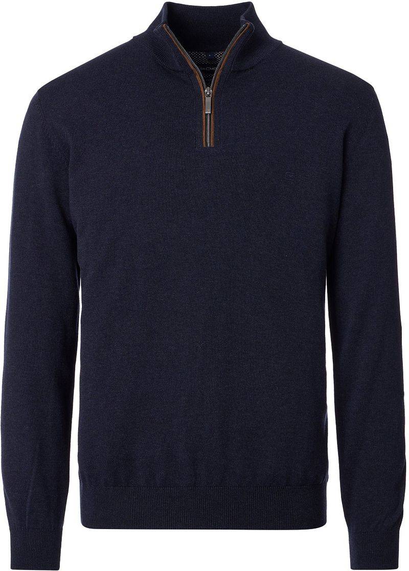 Casa Moda Halfzip Pullover Solid Navy - Größe L von Casa Moda