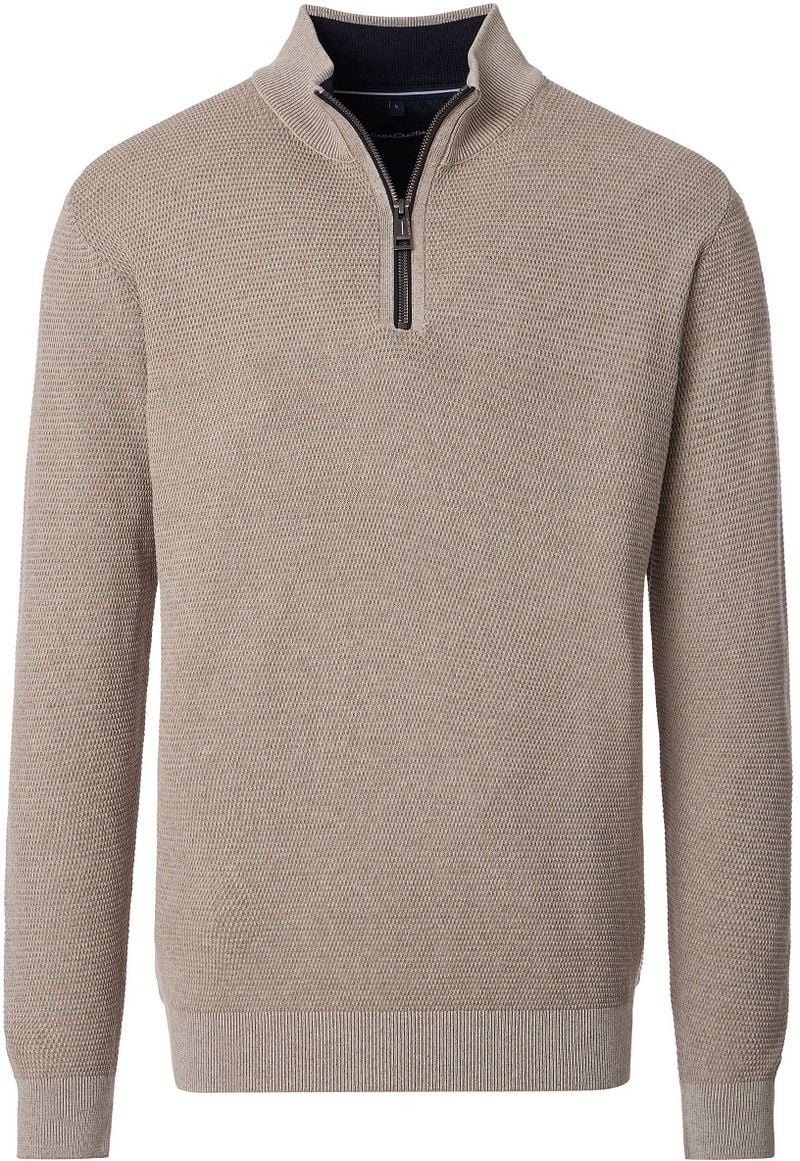 Casa Moda Halfzip Pullover Structure Beige - Größe XXL Casa Moda Halfzip Pullover Structure Beige - Größe XXL von Casa Moda