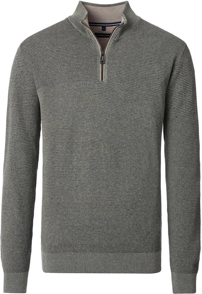 Casa Moda Halfzip Pullover Structure Grün - Größe 3XL von Casa Moda
