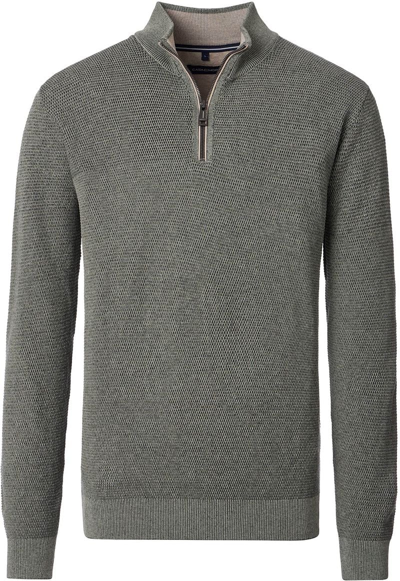 Casa Moda Halfzip Pullover Structure Grün - Größe L Casa Moda Halfzip Pullover Structure Grün - Größe L von Casa Moda