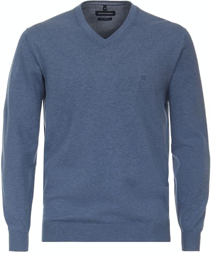 Casa Moda Herren Pullover V-Neck Aqua bis Petrol - 3XL von CASAMODA