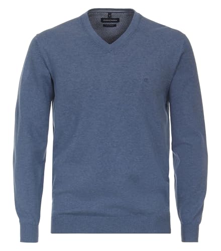 Casa Moda Herren Pullover V-Neck Aqua bis Petrol - M von CASAMODA